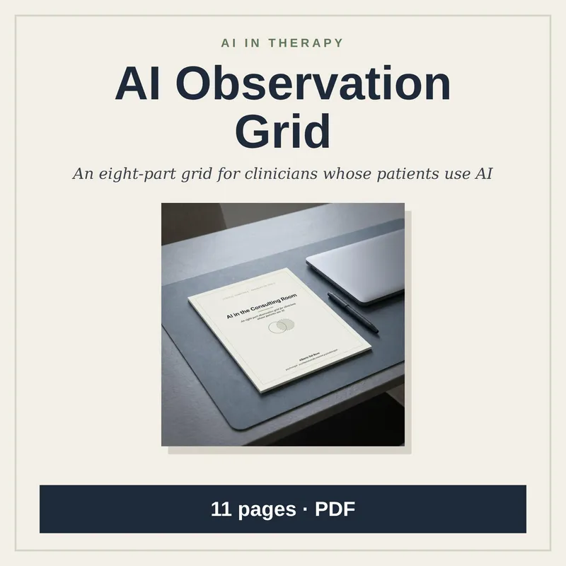 Cover of AI in the Consulting Room