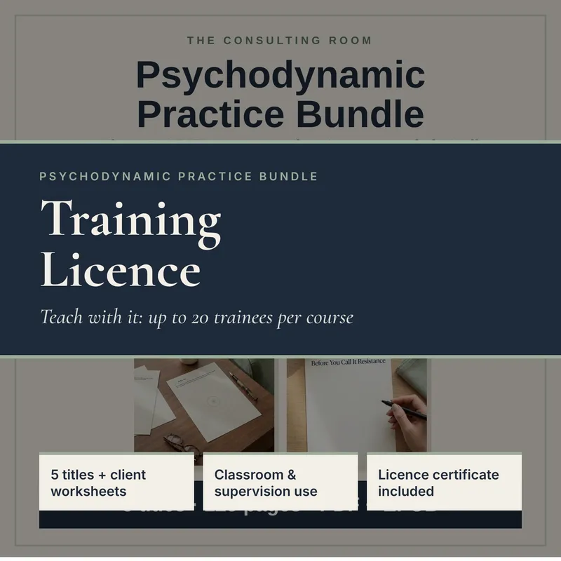 Psychodynamic Practice Bundle — Training Licence cover